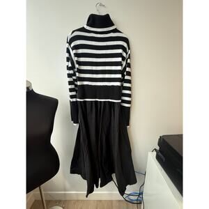 Moon River Sweater Dress Black & White Stripe XS | NWT | Retail $108 | Nordstrom